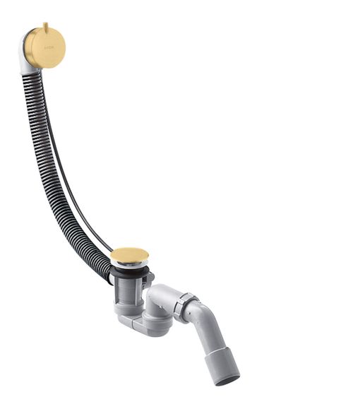 Hansgrohe-HG-Komplettset-Ablauf-und-Ueberlaufgarnitur-fuer-Normalwannen-Brushed-Gold-Optic-58316250 gallery number 1